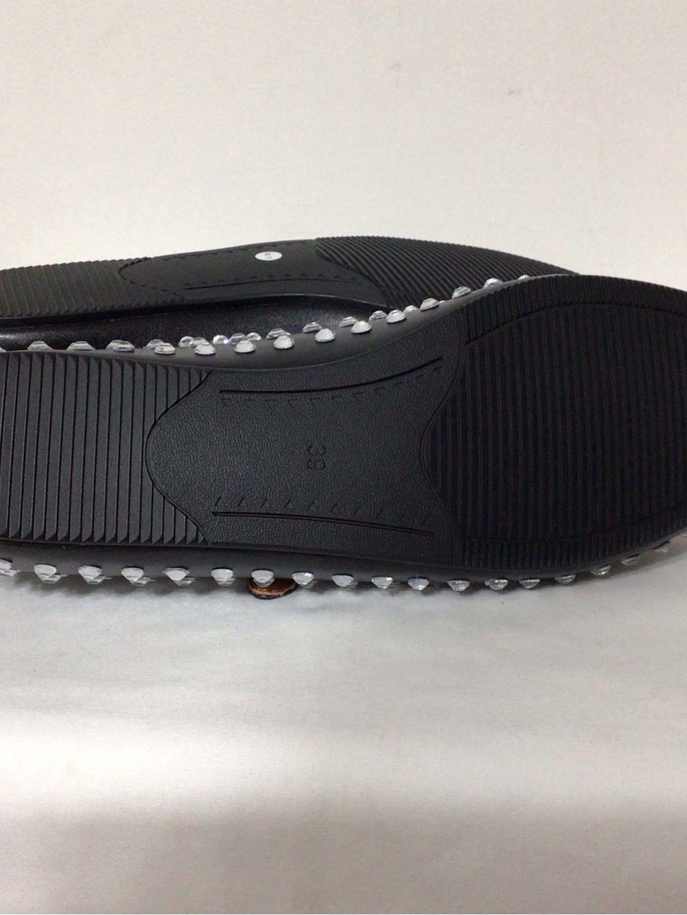 Rhinestone Black Mary Jane Flats - Picture 4 of 9